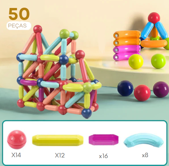 MagnoToys - Blocos Magnéticos Construtivos