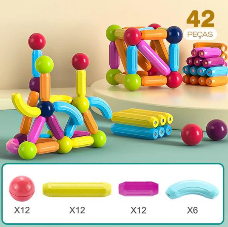 MagnoToys - Blocos Magnéticos Construtivos