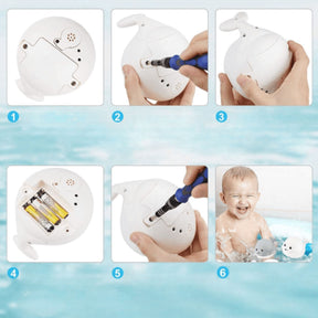 Baleia Splash - Brinquedo de Banho para Bebês
