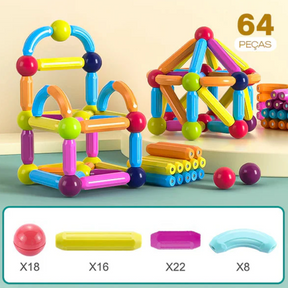 MagnoToys - Blocos Magnéticos Construtivos