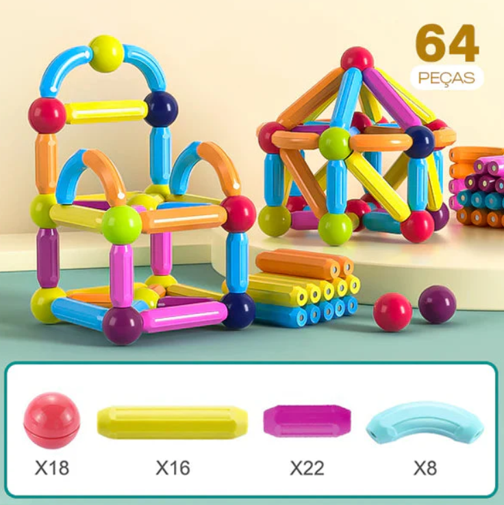 MagnoToys - Blocos Magnéticos Construtivos