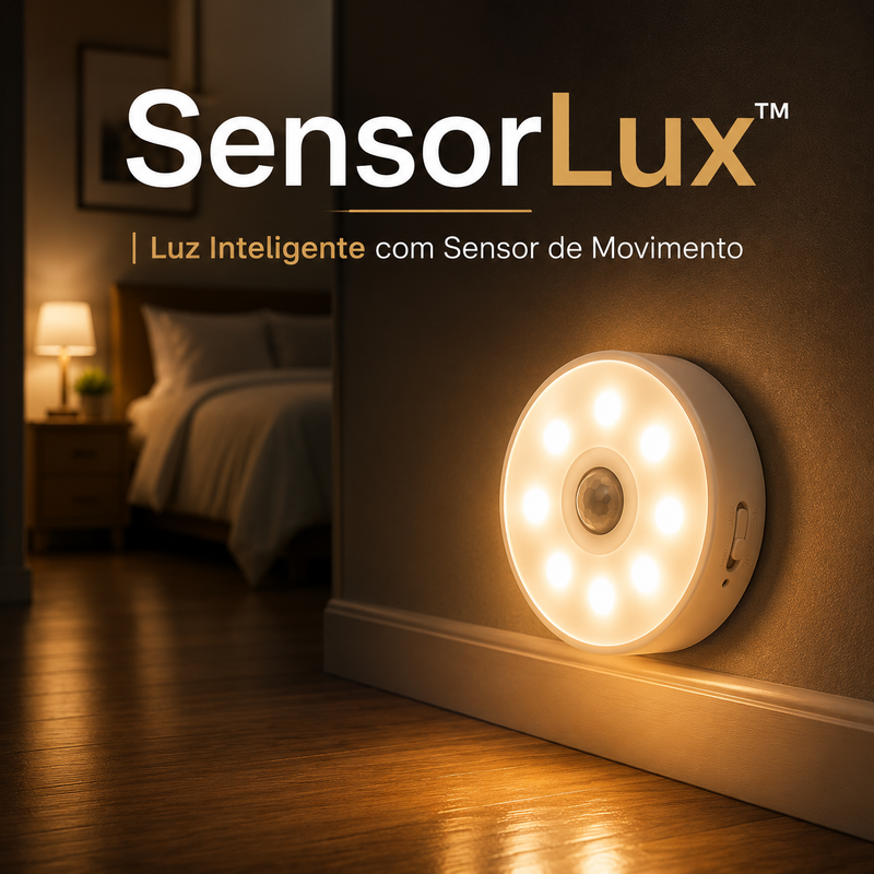 SensorLux™ | Luz Inteligente com Sensor de Movimento