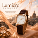 Lumière Élégance™ | Relógio Feminino Premium de Quartzo Quadrado