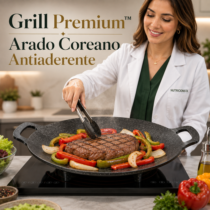 Grill Premium™ | Arado Coreano Antiaderente