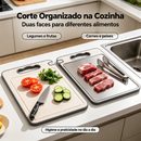 Tábua Inox Dupla Face com Afiador de Facas