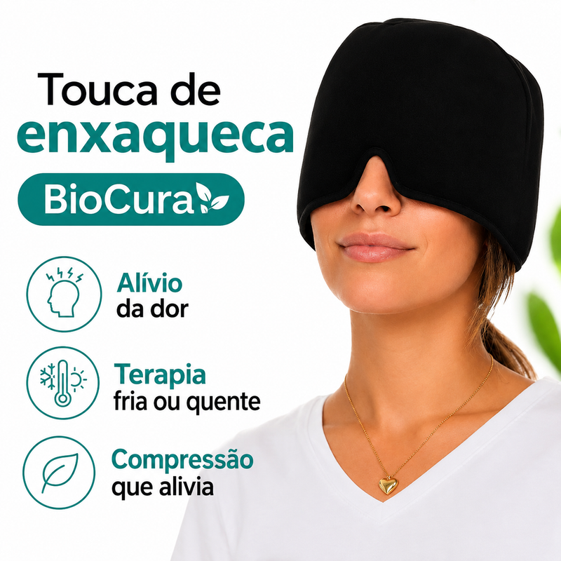 Touca Térmica BioCura - Alívio Instantâneo da Enxaqueca