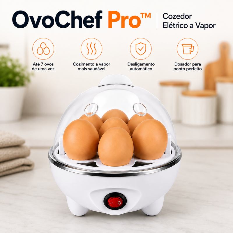 OvoChef Pro™ | Cozedor Elétrico a Vapor