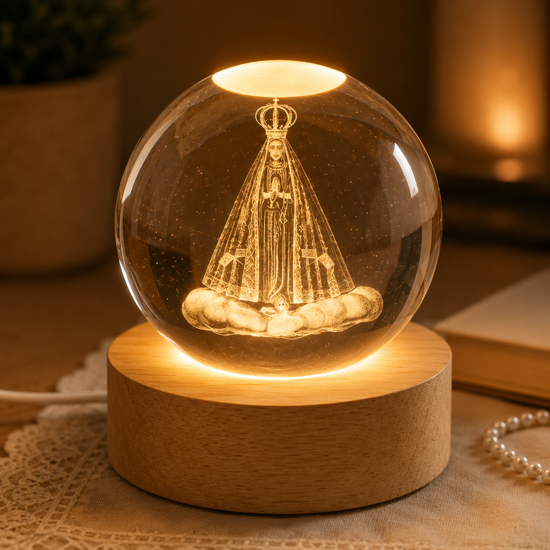 LumiFé™ - Luminária Religiosa em Cristal