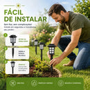 Kit Luminária Solar Brilho Noturno - Espeto Decorativo LED