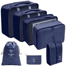 MalaPro™ | Kit 7 Bolsas Organizadoras de Mala | Impermeável · Leve 3× Mais