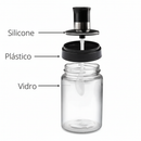 Kit de Porta Condimentos de Vidro Premium com Tampa Hermética e Colher