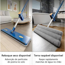 KIT 9 Conjunto De Esfregão E Balde Dobrável De Microfibra Com Raspador De Desaguamento S10
