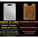 Tábua De Corte 304 Aço Inoxidável Antibacteriana À Prova De Mofo 46/29 cm tábua de cozinha