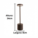 Luminária de Mesa Recarregável Sem Fio - LumiTouch Pro™