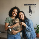 Porta Chaves Gatinho Pendurado - Decoração em MDF