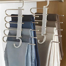 CabideFlex - Kit de Cabide Retrátil Organizador 5 em 1 Dobrável em Aço Inox
