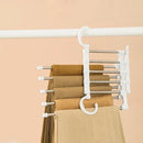 CabideFlex - Kit de Cabide Retrátil Organizador 5 em 1 Dobrável em Aço Inox