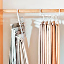 CabideFlex - Kit de Cabide Retrátil Organizador 5 em 1 Dobrável em Aço Inox