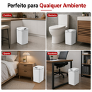 Lixeira Inteligente Automática 15L Sem Toque Sensor Infravermelho Tampa Automática Cozinha Banheiro
