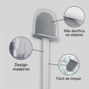 2 Em1 Escova De Silicone Para Vaso Sanitário Base De Banheiro Privada, Alta Eficiência TOP&CASA